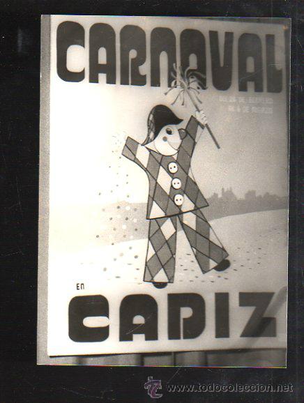 Fotograf&iacute;a antigua: FOTOGRAFIA DE CARTEL CANDIDATO A CARTEL CARNAVAL DE CADIZ 1981. FOTO JUMAN. 13 X 18CM.