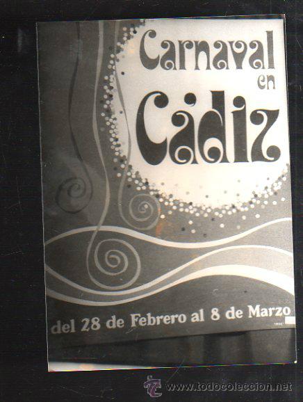 Fotograf&iacute;a antigua: FOTOGRAFIA DE CARTEL CANDIDATO A CARTEL CARNAVAL DE CADIZ 1981. FOTO JUMAN. 13 X 18CM.