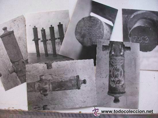 Fotografia antica: LOTE DE 19 FOTOS PARA LA DOCUMENTACION DE CA&Ntilde;ONES ANTIGUOS RESCATADOS