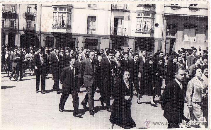 Fotografia antiga: FOTOGRAFIA FECHADA EN 1954 CON SELLO DE FOTOGRAFO DE FOTO X GIJON - 9X14 CMS