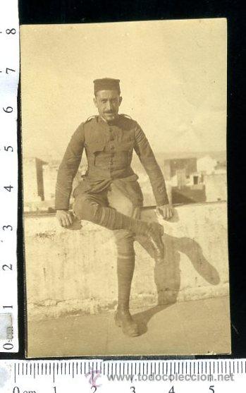 Fotograf&iacute;a antigua: FOTOGRAFIA MILITAR, CAMPA&Ntilde;A DEL RIF 16DE SEPTIEMPBRE 1924. SARGENTO DE ARTILLERIA