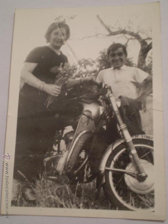 Antique Photography: ANTIGUA FOTOGRAFIA MUJER EN MOTOCICLETA,A&Ntilde;OS 60