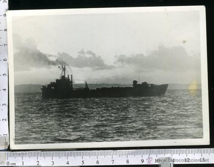 Fotograf&iacute;a antigua: FOTOGRAFIA DE UN BARCO, NO SE SI MILITAR O DE  GUERRA