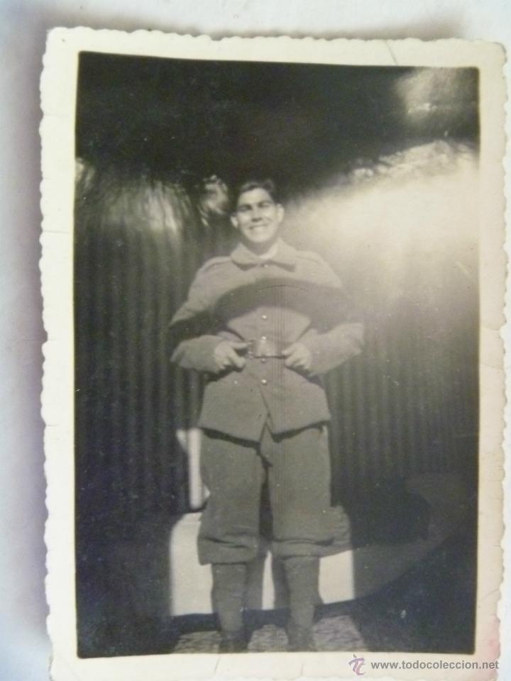 Fotograf&iacute;a antigua: FOTO DE MILITAR CON PANTALON DE TINTIN