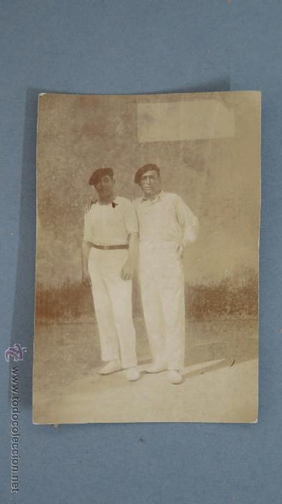 Photographie ancienne: MUY ANTIGUA E INTERESANTE FOTOGRAFIA DE PELOTARIS EN UN FRONTON