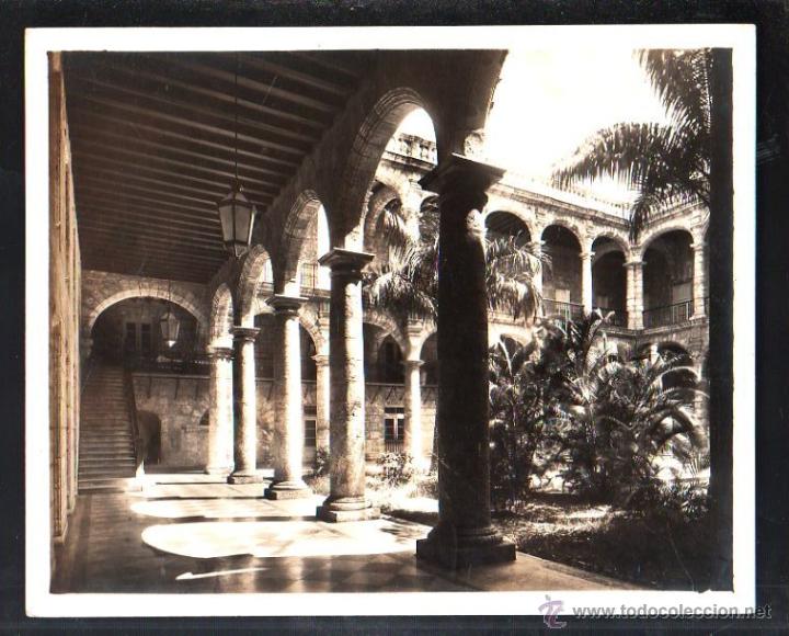 Alte Fotografie: CUBA. INTERIOR DEL PALACIO DE LOS CAPITANES GENERALES. LA HABANA. MEDIDAS: 20 X 24CM.