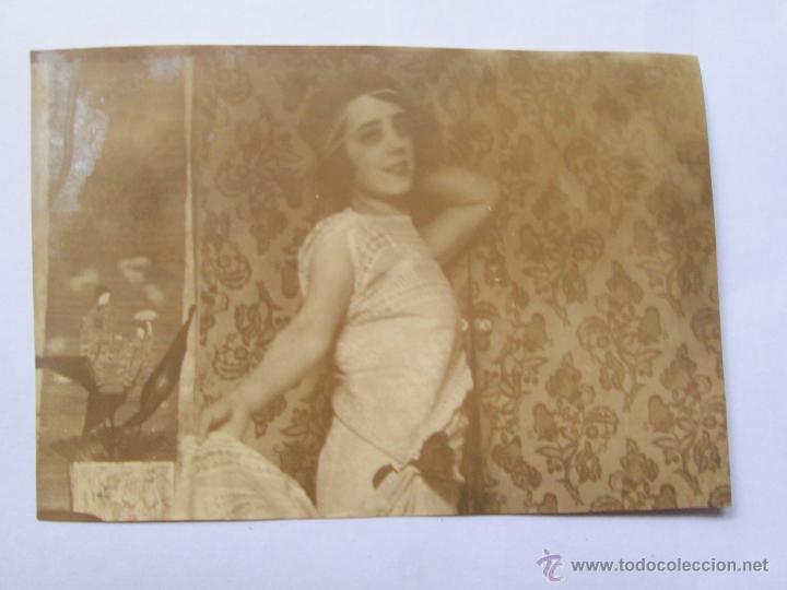 Alte Fotografie: NI&Ntilde;A CON DISFRAZ - GIRL WITH DISGUISE - FILLE AVEC DISGUISE