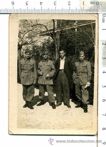 Photographie ancienne: FOTOGRAFIA MILITAR, SOLDADOS DE ARTILLERIA, GORRILLO Y TRAJE DE FAENA