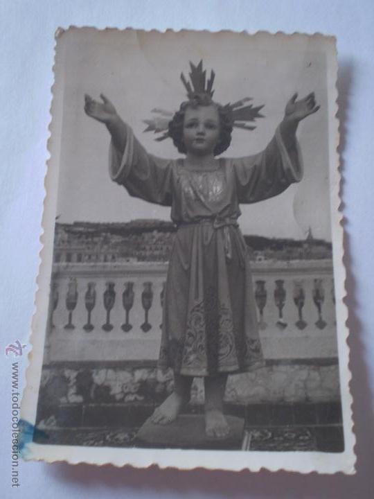 Fotograf&iacute;a antigua: ANTIGUA FOTOGRAFIA DE IMAGEN NI&Ntilde;O JESUS.FOTO IMPERIO MELILLA.A&Ntilde;OS 40,50