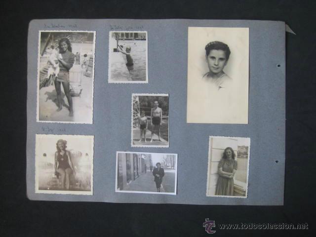 Fotografia antiga: FOTOS A&Ntilde;OS 40.. PEGADAS SOBRE HOJA DE ALBUM..ENVIO INCLUIDO