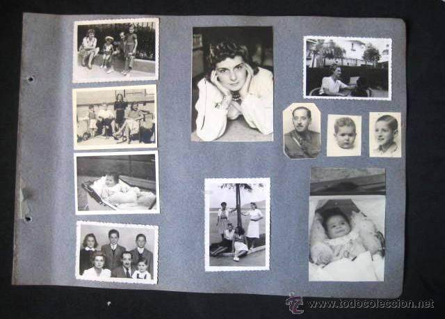 Fotografia antiga: FOTOS A&Ntilde;OS 40. PEGADAS SOBRE HOJA DE ALBUM..ENVIO INCLUIDO