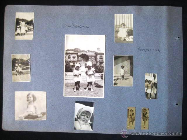 Fotografia antiga: FOTOS SAN SEBASTIAN-BARCELONA A&Ntilde;OS 30. PEGADAS SOBRE HOJA DE ALBUM..ENVIO INCLUIDO