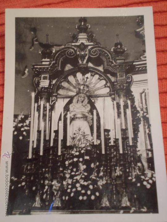 Fotograf&iacute;a antigua: ANTIGUA FOTOGRAFIA VIRGEN DEL MAYOR DOLOR Y TRASPASO.GRAN PODER.A&Ntilde;OS 60