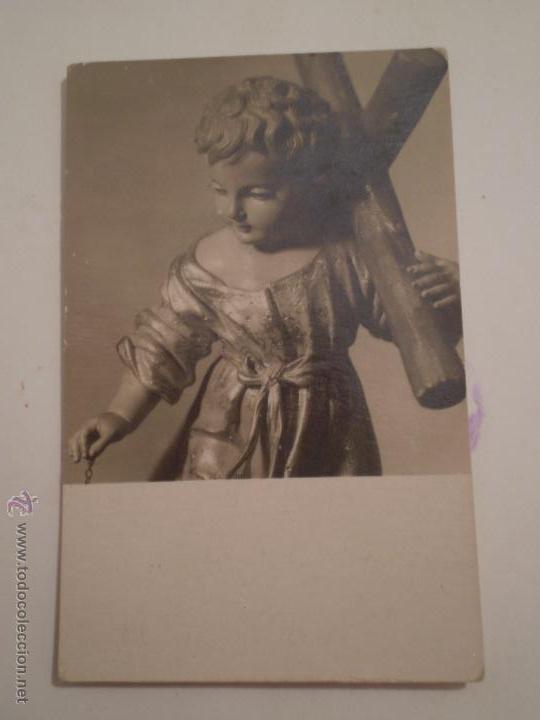 Fotograf&iacute;a antigua: ANTIGUA PEQUE&Ntilde;A FOTOGRAFIA DE NI&Ntilde;O JESUS CON CRUZ.A&Ntilde;OS 40?