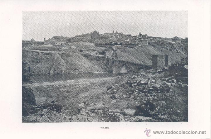 TOLEDO (PUENTE DE SAN MARTÍN) - 1880. (Fotografía Antigua - Fotomecánica)