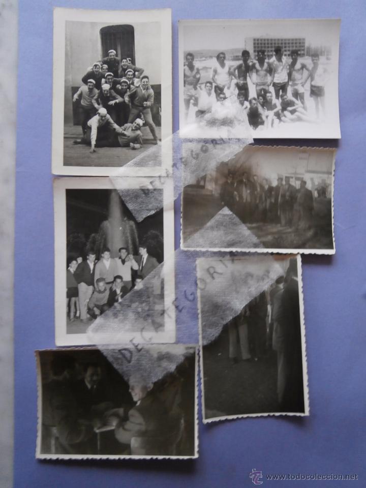 Fotograf&iacute;a antigua: 6 fotos grupos de amigos  en diferentes lugares