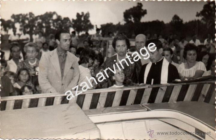 Fotograf&iacute;a antigua: ALGECIRAS,1961, BARRIADA PESCADORES, INAUGURACION YATE, DO&Ntilde;A MARIA DE LAS MERCEDES