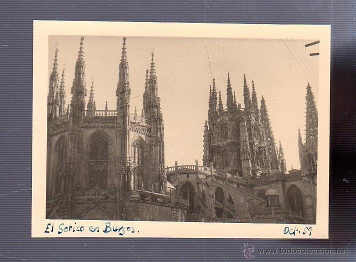 Fotografia antica: ANTIGUA FOTOGRAFIA. CATEDRAL DE BURGOS. 11 X 8CM.