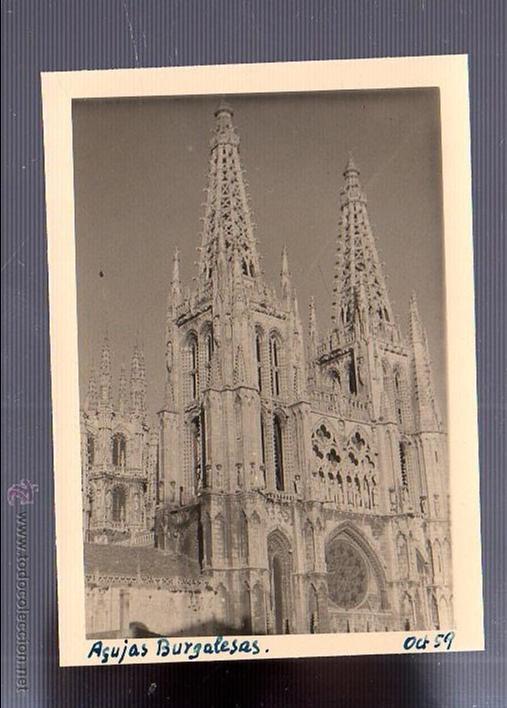 Fotografia antica: ANTIGUA FOTOGRAFIA. CATEDRAL DE BURGOS. 11 X 8CM.