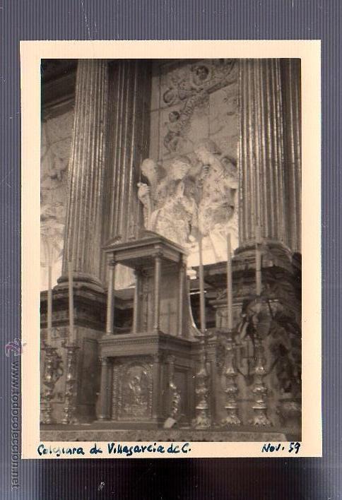 Fotografia antica: ANTIGUA FOTOGRAFIA. COLEGIATA DE VILLAGARCIA. 11 X 8CM.