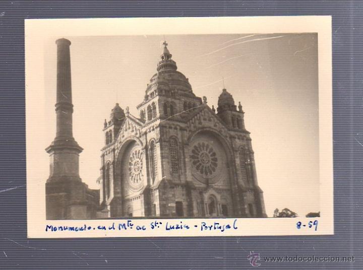 Fotografia antica: ANTIGUA FOTOGRAFIA. MONUMENTO DEL MONASTERIO DE SANTA LUZIA. PORTUGAL. 11 X 8CM.