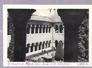 Fotografia antica: FOTOGRAFIA ANTIGUA. EL CLAUSTRO DE STO. DOMINGO DE SILOS. YA NO TIENE ANTEPECHO. 7,4 X 10 CM.