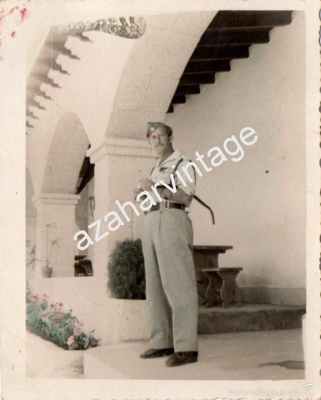 Fotograf&iacute;a antigua: ANTIGUA FOTOGRAFIA, OFICIAL DE LA LEGION,68X86MM