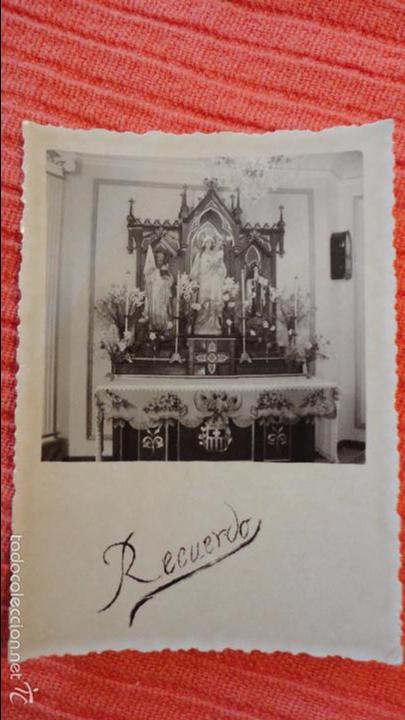 Fotograf&iacute;a antigua: ANTIGUA FOTOGRAFIA.INTERIOR DE IGLESIA.ALTAR DE LA MERCED.FOTO GOMEZ.