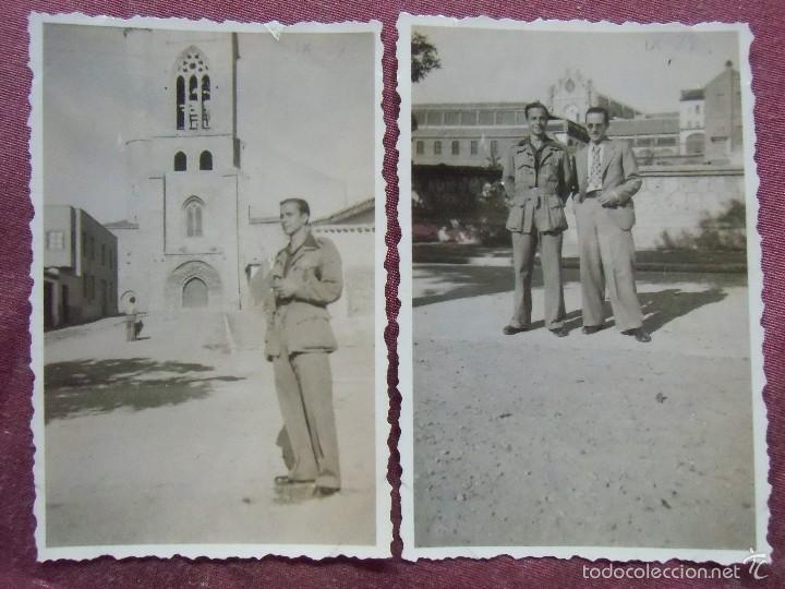 Fotograf&iacute;a antigua: PALENCIA.Fotos particulares fechada 4/9/1939,en Torre de San Miguel y orilla del r&iacute;o.