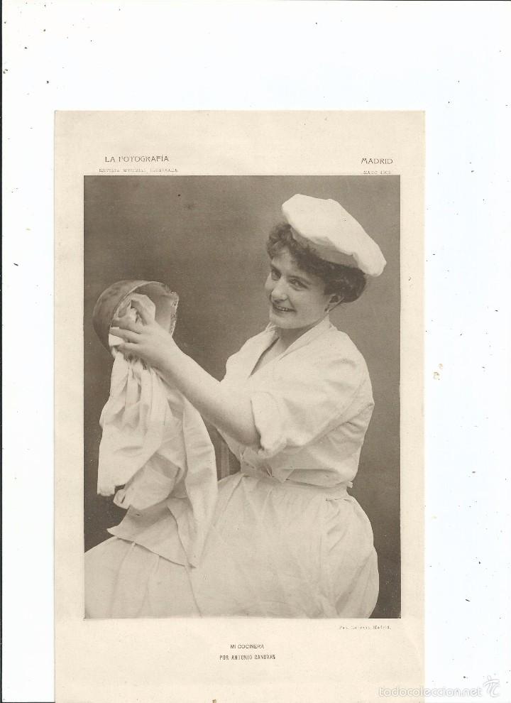 Photographie ancienne: MI COCINERA - ANTONIO CANOVAS KAULAK - 1902 - 25 x 15,5 - Laurent