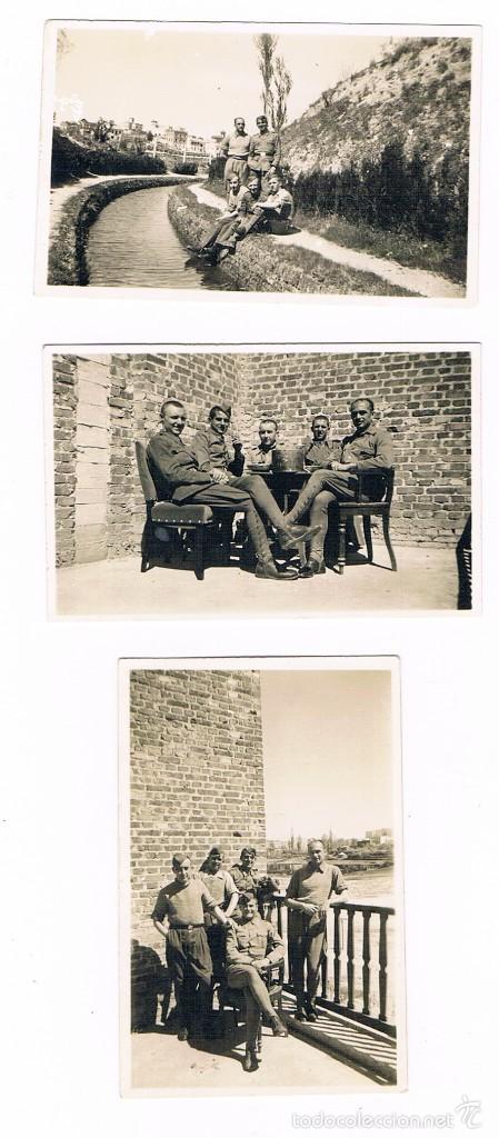 Fotografia antica: MILITARES - TRES FOTOGRAFIAS ANTIGUAS - GUERRA CIVIL