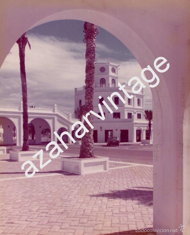 Antique Photography: ESTEPONA, A&Ntilde;OS 70, PUERTO DEPORTIVO RECIEN INAUGURADO,TORRE DE CONTROL,240X180MM
