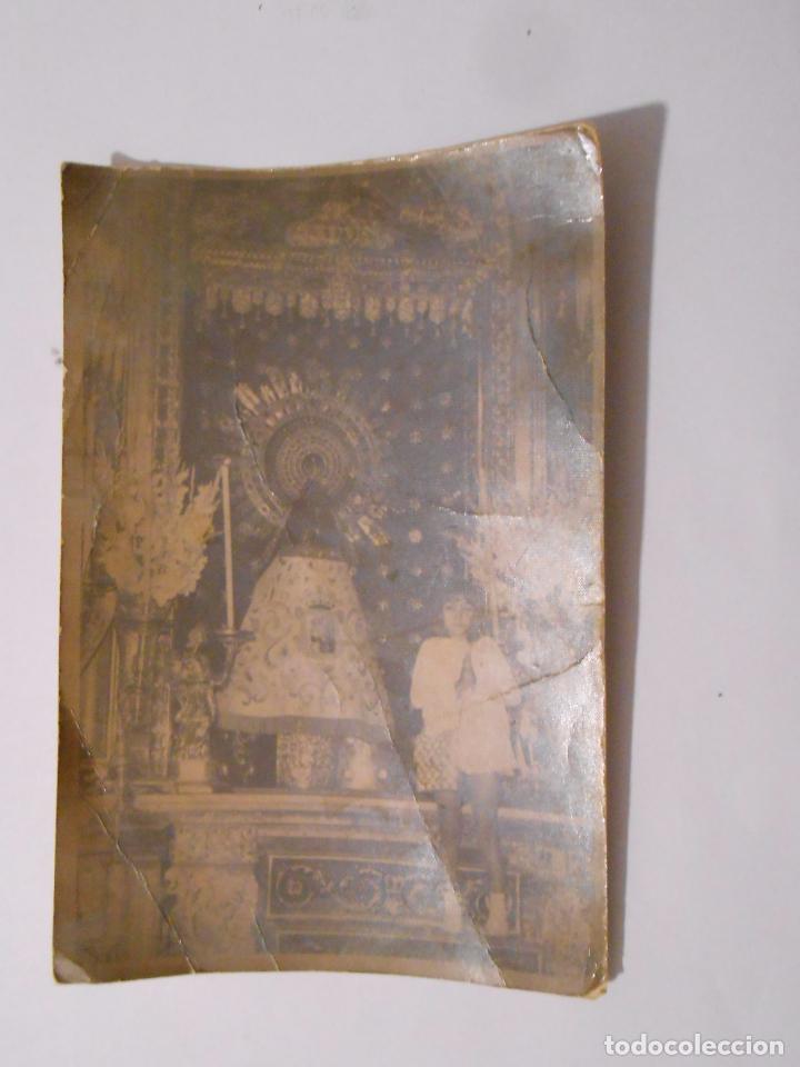 Fotograf&iacute;a antigua: ANTIGUA FOTO NI&Ntilde;A CON VIRGEN DEL PILAR. TDKP8
