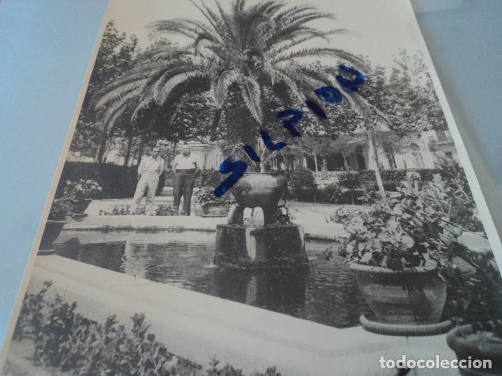 Fotograf&iacute;a antigua: fotografia gran formato parque de sant feliu de guixols 23 x 17 cm