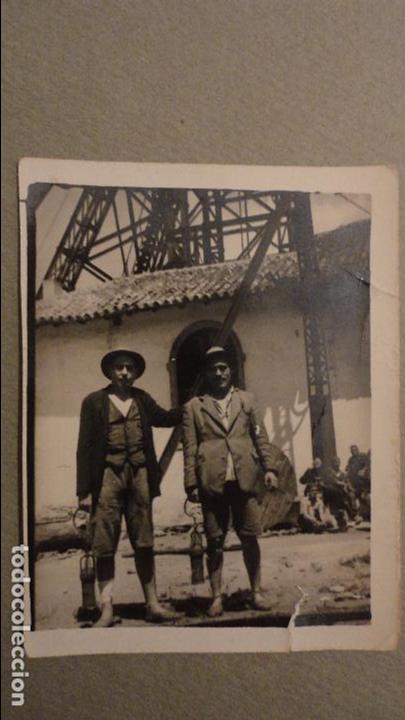 Fotograf&iacute;a antigua: ANTIGUA FOTOGRAFIA,MINEROS CON LAMPARAS DE CARBURO.VILLANUEVA DEL RIO Y MINAS.SEVILLA.A&Ntilde;OS 40?