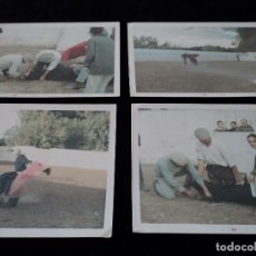 Fotografía antigua: 4 FOTOGRAFIAS KODACOLOR MOTIVOS TAURINOS 13 X 9 CM 1966