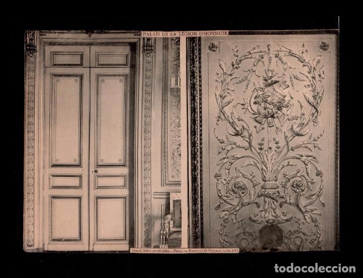 Fotograf&iacute;a antigua: C8-7 Heliotypie PALAIS DE LA LEGION D'HONNEUR - Grand Salon circulaire - Porte - Fragment de Panneau