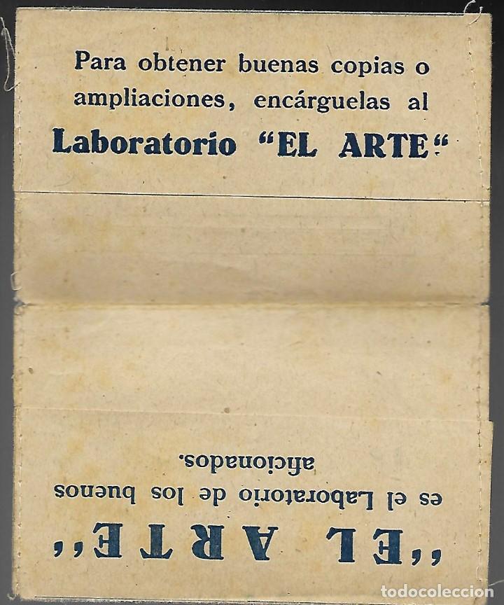Fotografia antiga: SOBRE PARA NEGATIVOS FOTOGRAFICOS. EL ARTE, LABORATORIO FOTOGRAFICO.