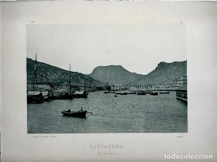 Fotograf&iacute;a antigua: Cartagena. El arsenal. A&ntilde;o 1896. Num: 346. Fototipia de Hauser y Menet.