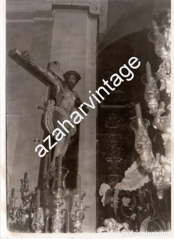 Photographie ancienne: SEMANA SANTA SEVILLA, ANTIGUA FOTOGRAFIA CRISTO DEL BUEN FIN,124X178MM