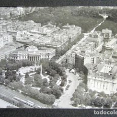 Fotografía antigua: ANTIGUA FOTOGRAFÍA AEREA DE MADRID. HOTEL RITZ, BOLSA Y RETIRO. 24 X 18 CM. 