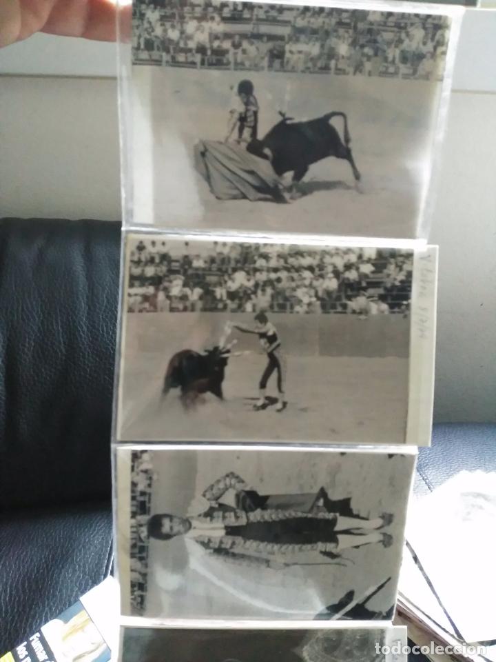 Fotograf&iacute;a antigua: Lote de 3 fotograf&iacute;as de el villano torero