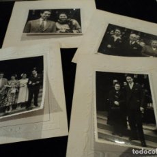 Fotografía antigua: 4 ANTIGUAS FOTOGRAFIAS ENMARCADAS EN CARTON, DE SOLER FOTOGRAFO DE BARCELONA 15 X 18 CM