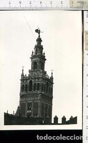 Fotograf&iacute;a antigua: FOTOGRAF&Iacute;A CATEDRAL DE SEVILLA, GIRALDA