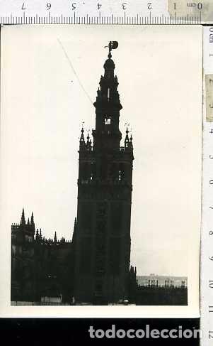 Fotograf&iacute;a antigua: FOTOGRAF&Iacute;A CATEDRAL DE SEVILLA, GIRALDA