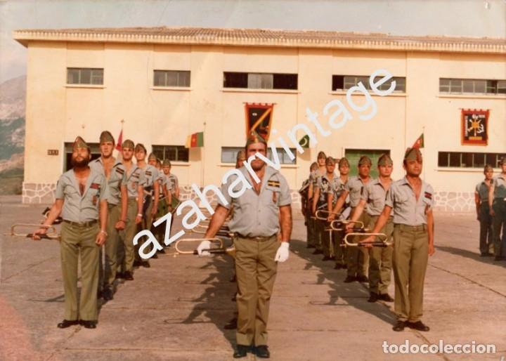 Fotograf&iacute;a antigua: ANTIGUA FOTOGRAFIA BANDA DE LA LEGION,  XI BANDERA COMANDANTE TIEDE, 178X128MM