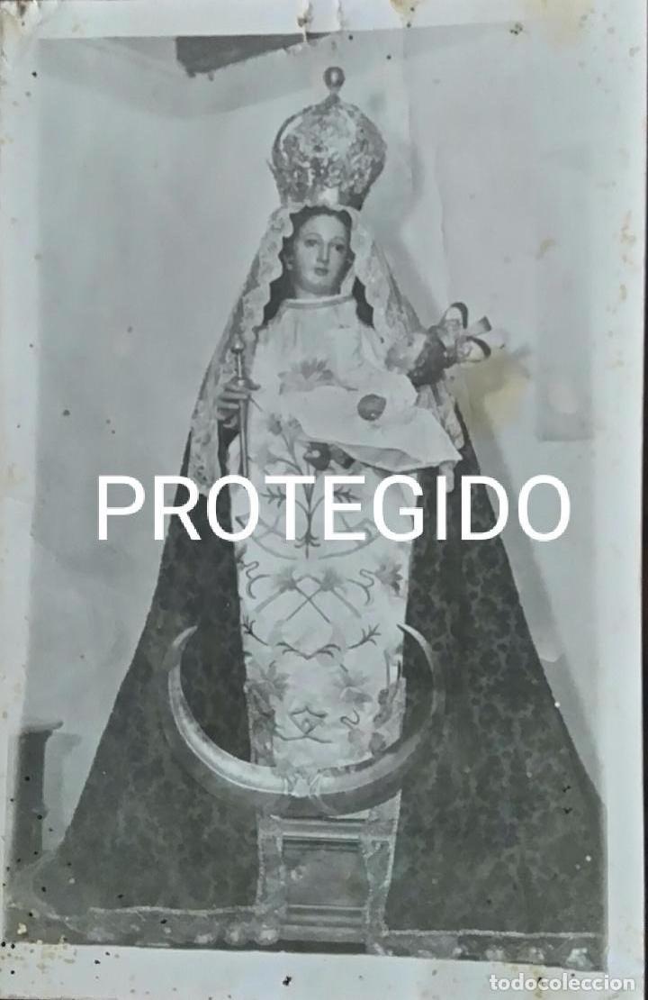 Fotograf&iacute;a antigua: ANTIGUA FOTOGRAFIA DE NUESTRA SE&Ntilde;ORA DE LA CANDELARIA PATRONA DE BENAGALBON MALAGA