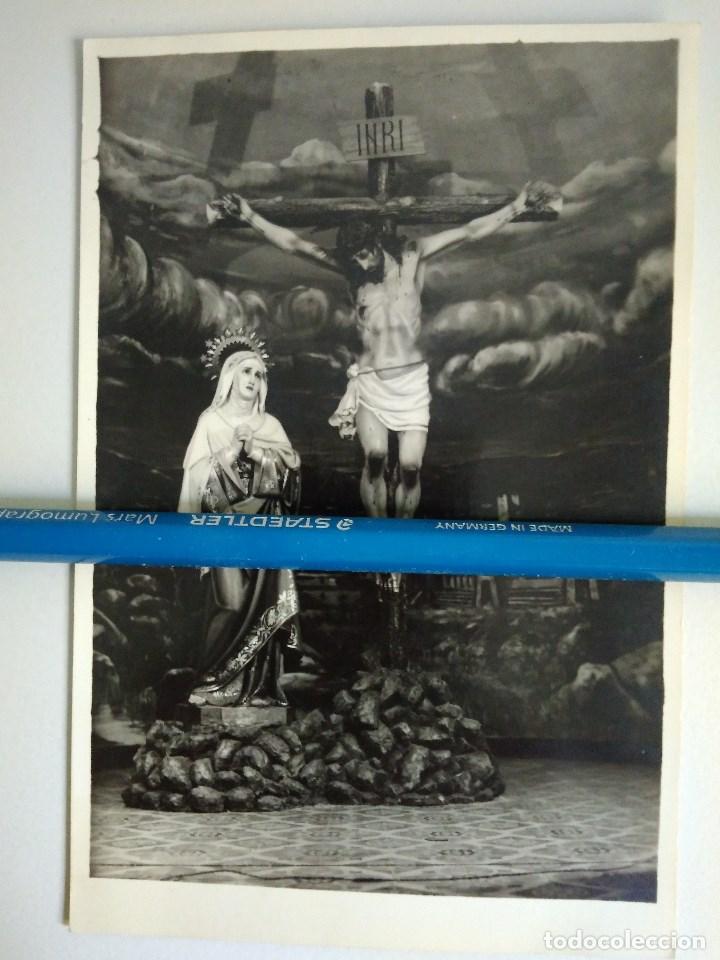 Fotografia antiga: DAIMIEL (CIUDAD REAL). ANTIGUA FOTO (1951) DEL STMO CRISTO DE LA LUZ DE LOS PP PASIONISTAS.