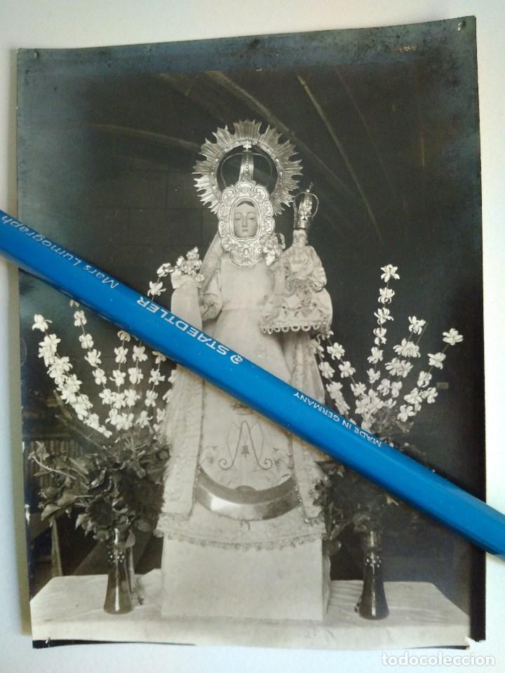 Fotograf&iacute;a antigua: BARGOTA NAVARRA MUY ANTIGUA FOTO DE LA STMA VIRGEN DE NIEVA PATRONA DE BARGOTA