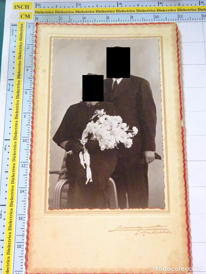 Fotografia antica: FOTO DE ESTUDIO LUQUE DE MELILLA. MATRIMONIO A&Ntilde;OS 30 50